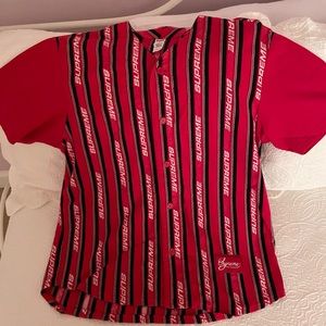 Supreme Jacquard Baseball Logo Shirt